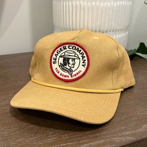 Seager Company, tan/yellow, SnapBack men’s hat - BRAND NEW
